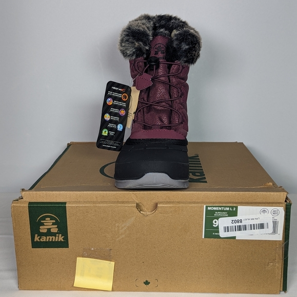 NEW Kamik Momentum L2 Woman Winter Boot Snow Waterproof  -40 degrees 9 burgundy - Picture 4 of 4
